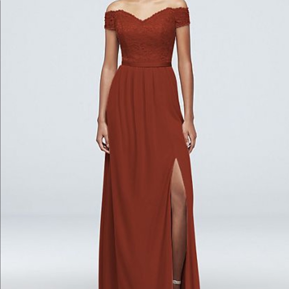 David’s Bridal Bridesmaid dress - cinnamon